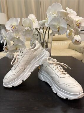 🇩🇰CPH40🇮🇹Vitello Copenhagen Studios White Sneakers from🇩🇰 & Italian🇮🇹 Leather